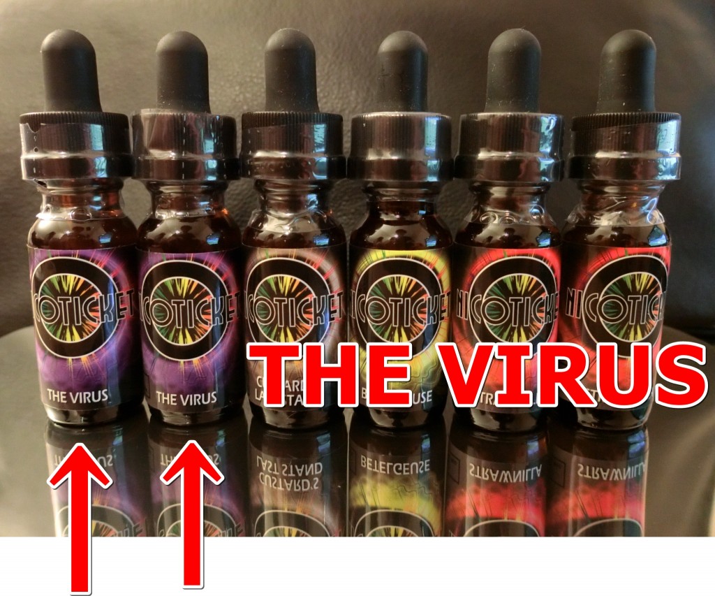 「THE VIRUS(H1N1) by NICOTICKET」VAPEリキッドレビュー